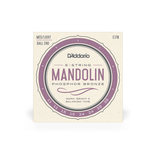 D'Addario Mandolinen Saiten 8-String mit Ballend - Musik-Ebert Gmbh