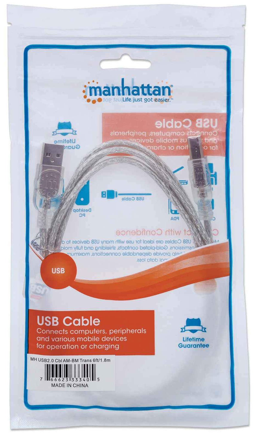 Manhattan Hi-Speed USB B Anschlusskabel - Musik-Ebert Gmbh